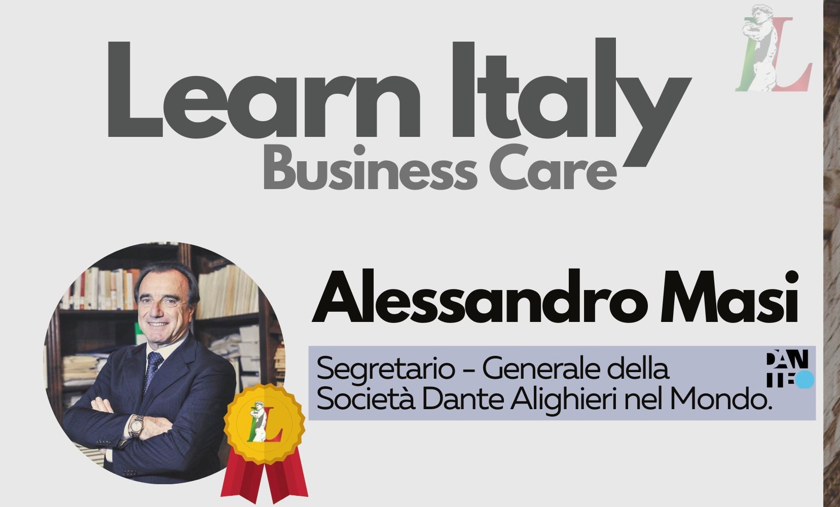 Learn Italy premia il segretario generale Alessandro Masi Dante