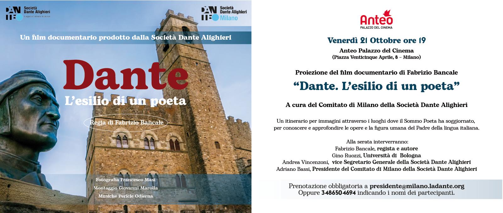 Dante. L esilio di un Poeta Dante Alighieri Society